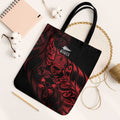 New Zealand Lawn Bowls Tote Bag Red Maori Warrior Tribal Silver Fern - Aussie Hoodie