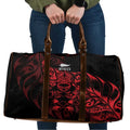 New Zealand Lawn Bowls Travel Bag Red Maori Warrior Tribal Silver Fern - Aussie Hoodie