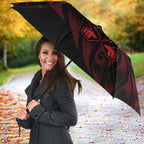 New Zealand Lawn Bowls Umbrella Red Maori Warrior Tribal Silver Fern - Aussie Hoodie