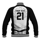 World Football 2026 New Zealand Custom Baseball Jacket All White Fern Maori Tribal - Aussie Hoodie
