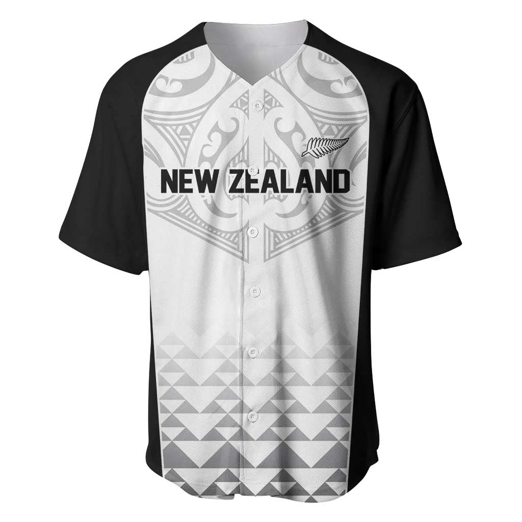 World Football 2026 New Zealand Custom Baseball Jersey All White Fern Maori Tribal - Aussie Hoodie