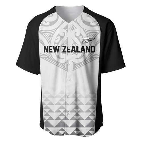 World Football 2026 New Zealand Custom Baseball Jersey All White Fern Maori Tribal - Aussie Hoodie