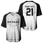 World Football 2026 New Zealand Custom Baseball Jersey All White Fern Maori Tribal - Aussie Hoodie