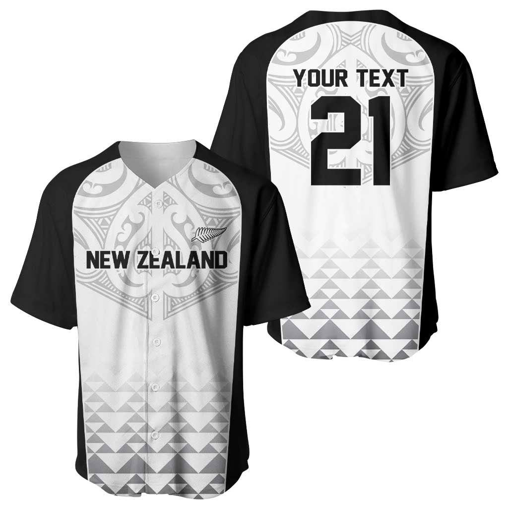 World Football 2026 New Zealand Custom Baseball Jersey All White Fern Maori Tribal - Aussie Hoodie