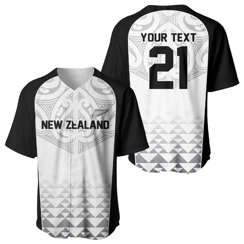 World Football 2026 New Zealand Custom Baseball Jersey All White Fern Maori Tribal - Aussie Hoodie