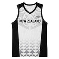 World Football 2026 New Zealand Custom Basketball Jersey All White Fern Maori Tribal - Aussie Hoodie