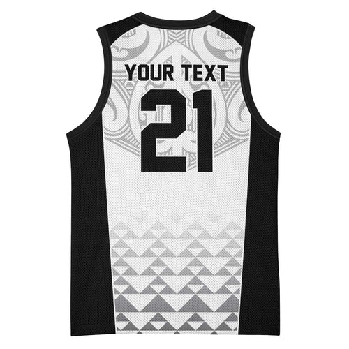 World Football 2026 New Zealand Custom Basketball Jersey All White Fern Maori Tribal - Aussie Hoodie