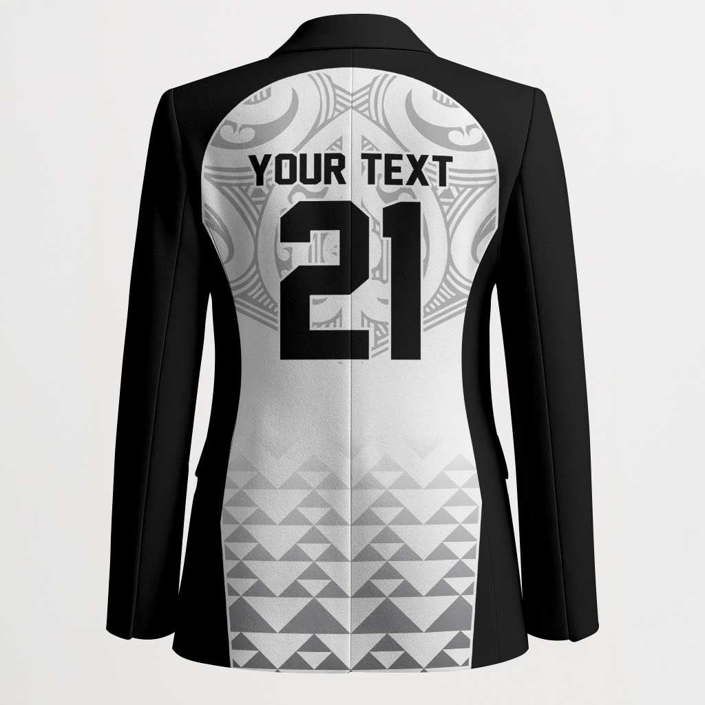 World Football 2026 New Zealand Custom Blazer All White Fern Maori Tribal - Aussie Hoodie