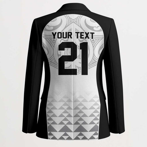World Football 2026 New Zealand Custom Blazer All White Fern Maori Tribal - Aussie Hoodie