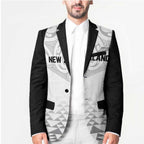 World Football 2026 New Zealand Custom Blazer All White Fern Maori Tribal - Aussie Hoodie