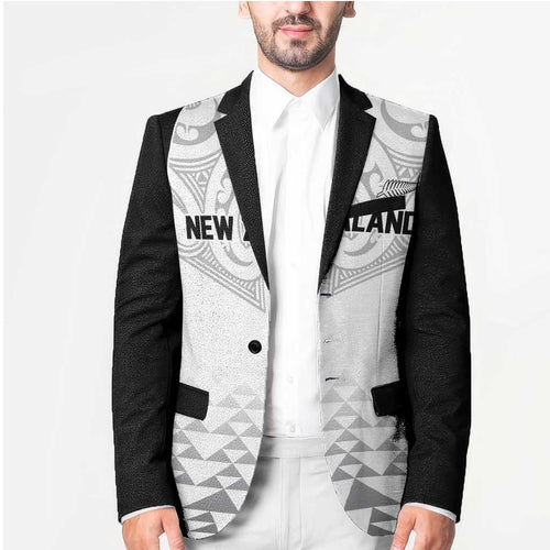World Football 2026 New Zealand Custom Blazer All White Fern Maori Tribal - Aussie Hoodie