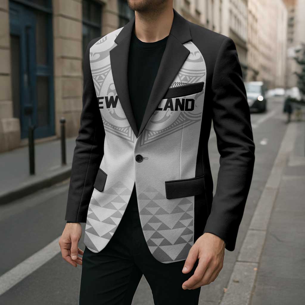 World Football 2026 New Zealand Custom Blazer All White Fern Maori Tribal - Aussie Hoodie