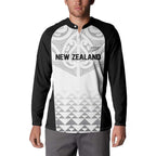 World Football 2026 New Zealand Custom Button Sweatshirt All White Fern Maori Tribal - Aussie Hoodie