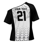 World Football 2026 New Zealand Custom Cross Shoulder Shirt All White Fern Maori Tribal - Aussie Hoodie