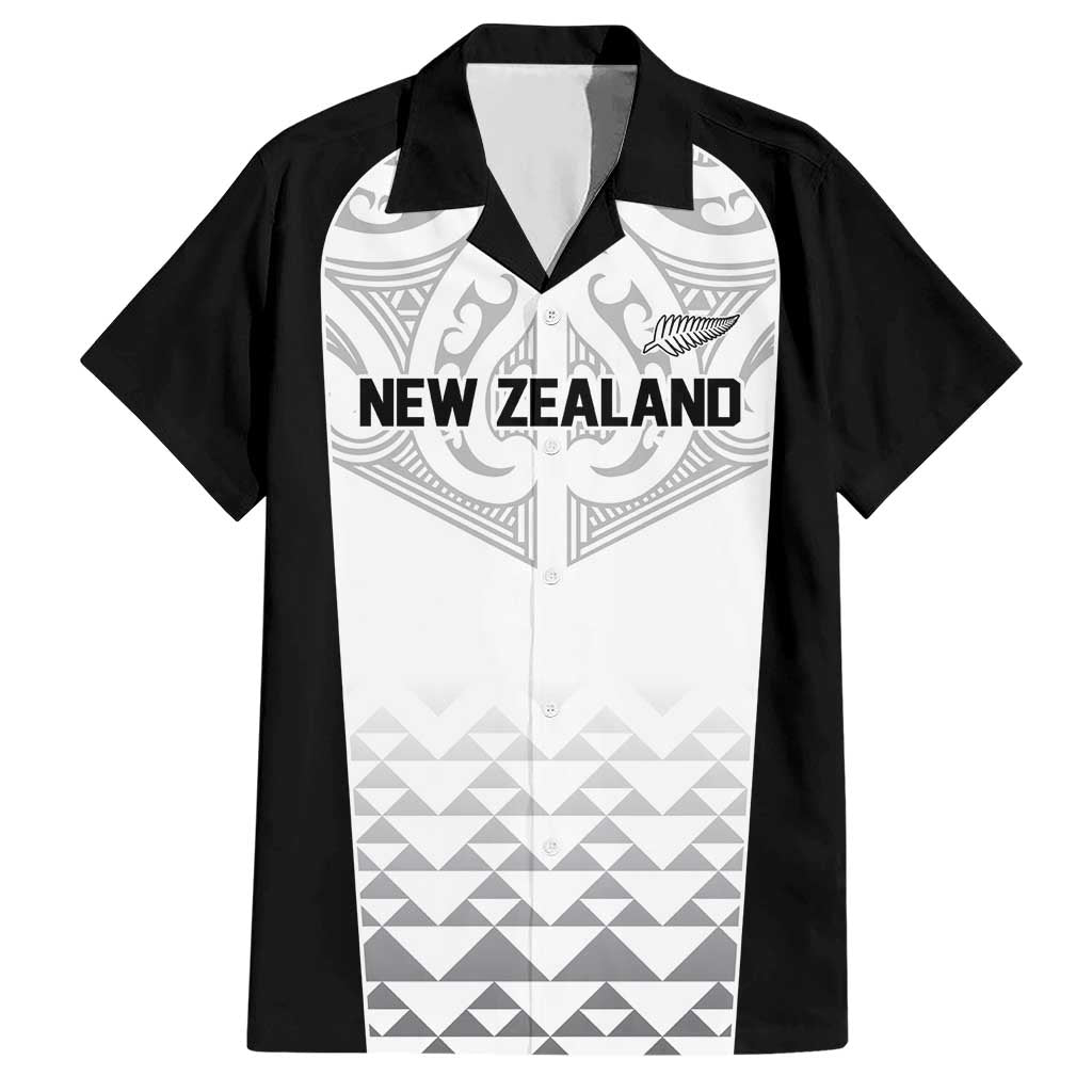 World Football 2026 New Zealand Custom Hawaiian Shirt All White Fern Maori Tribal - Aussie Hoodie