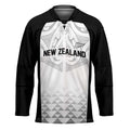 World Football 2026 New Zealand Custom Hockey Jersey All White Fern Maori Tribal - Aussie Hoodie