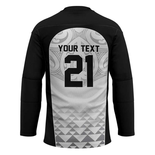 World Football 2026 New Zealand Custom Hockey Jersey All White Fern Maori Tribal - Aussie Hoodie