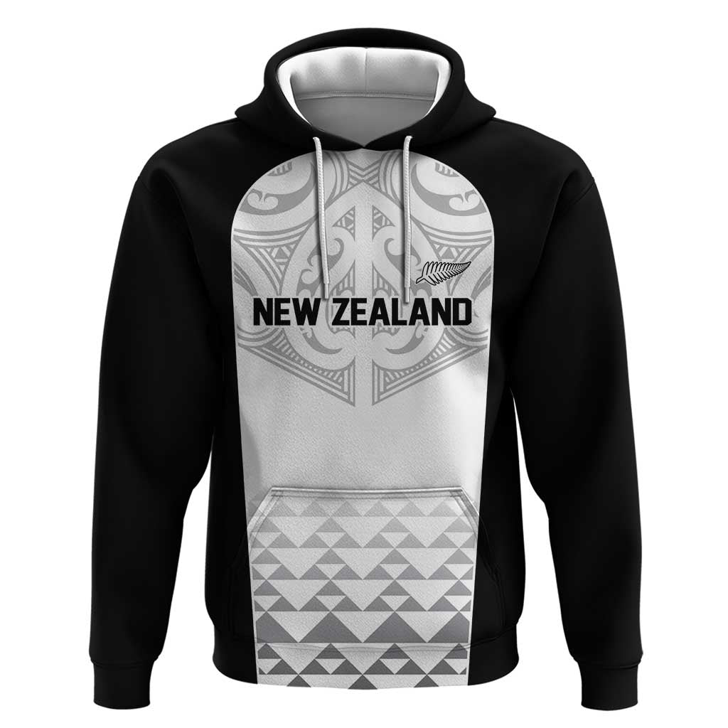 World Football 2026 New Zealand Custom Hoodie All White Fern Maori Tribal - Aussie Hoodie