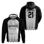 World Football 2026 New Zealand Custom Hoodie All White Fern Maori Tribal - Aussie Hoodie
