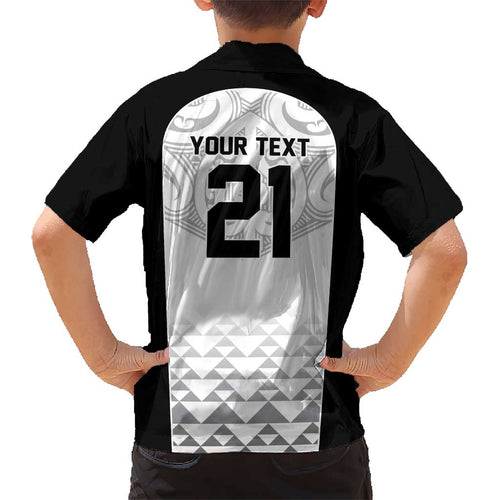 World Football 2026 New Zealand Custom Kid Hawaiian Shirt All White Fern Maori Tribal - Aussie Hoodie