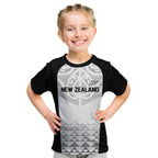 World Football 2026 New Zealand Custom Kid T Shirt All White Fern Maori Tribal - Aussie Hoodie
