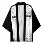 World Football 2026 New Zealand Custom Kimono All White Fern Maori Tribal - Aussie Hoodie