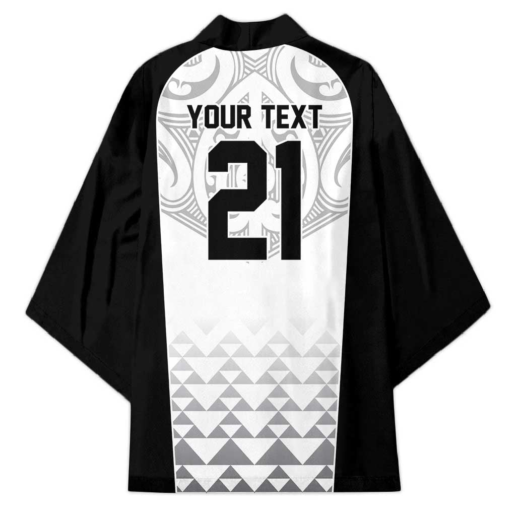 World Football 2026 New Zealand Custom Kimono All White Fern Maori Tribal - Aussie Hoodie