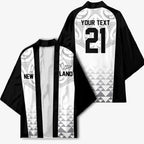 World Football 2026 New Zealand Custom Kimono All White Fern Maori Tribal - Aussie Hoodie