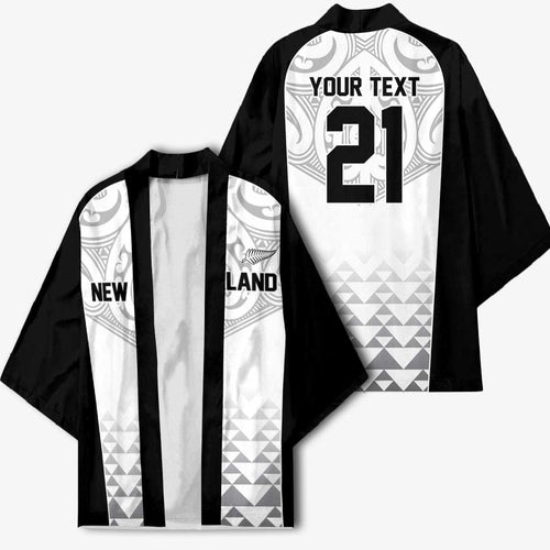 World Football 2026 New Zealand Custom Kimono All White Fern Maori Tribal - Aussie Hoodie