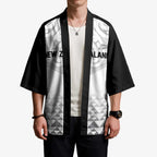 World Football 2026 New Zealand Custom Kimono All White Fern Maori Tribal - Aussie Hoodie