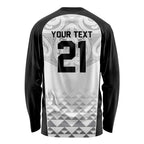 World Football 2026 New Zealand Custom Long Sleeve Shirt All White Fern Maori Tribal - Aussie Hoodie