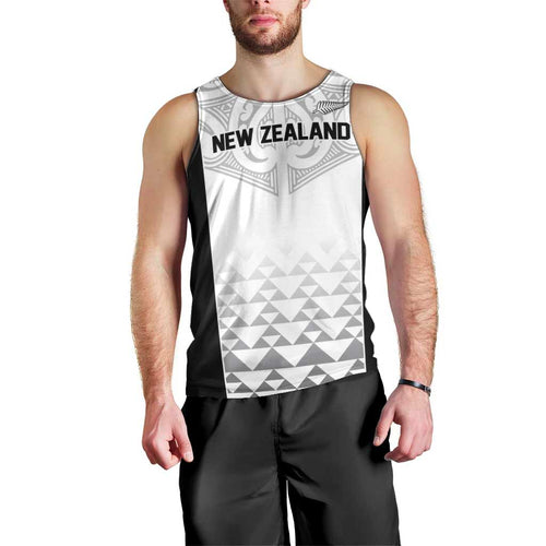 World Football 2026 New Zealand Custom Men Tank Top All White Fern Maori Tribal - Aussie Hoodie