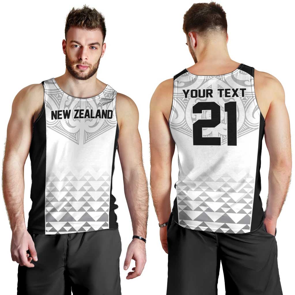 World Football 2026 New Zealand Custom Men Tank Top All White Fern Maori Tribal - Aussie Hoodie