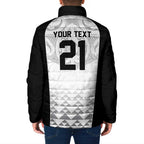 World Football 2026 New Zealand Custom Padded Jacket All White Fern Maori Tribal - Aussie Hoodie
