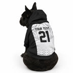 World Football 2026 New Zealand Custom Pet Hoodie All White Fern Maori Tribal