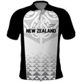 World Football 2026 New Zealand Custom Polo Shirt All White Fern Maori Tribal - Aussie Hoodie