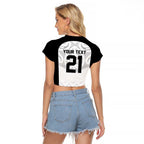 World Football 2026 New Zealand Custom Raglan Cropped T Shirt All White Fern Maori Tribal - Aussie Hoodie