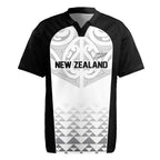 World Football 2026 New Zealand Custom Rugby Jersey All White Fern Maori Tribal - Aussie Hoodie