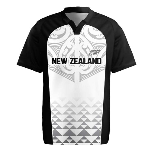 World Football 2026 New Zealand Custom Rugby Jersey All White Fern Maori Tribal - Aussie Hoodie