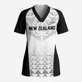 World Football 2026 New Zealand Custom Scrub Top All White Fern Maori Tribal - Aussie Hoodie