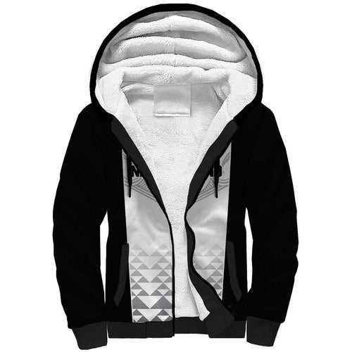 World Football 2026 New Zealand Custom Sherpa Hoodie All White Fern Maori Tribal - Aussie Hoodie