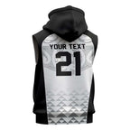 World Football 2026 New Zealand Custom Sleeveless Zip Hoodie All White Fern Maori Tribal - Aussie Hoodie