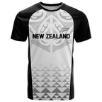 World Football 2026 New Zealand Custom T Shirt All White Fern Maori Tribal - Aussie Hoodie