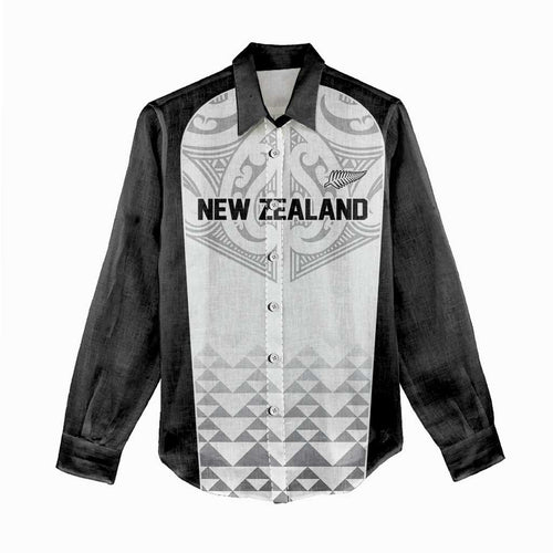 World Football 2026 New Zealand Custom Women Casual Shirt All White Fern Maori Tribal - Aussie Hoodie