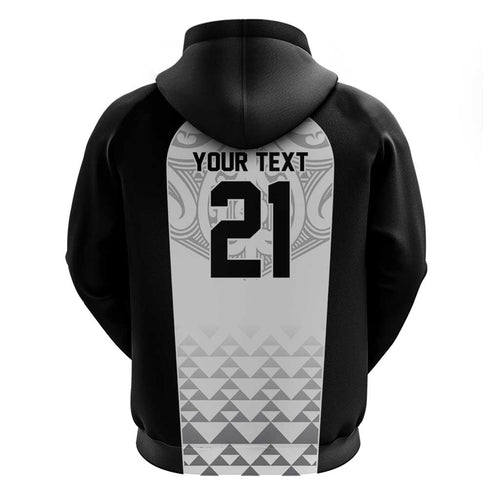 World Football 2026 New Zealand Custom Zip Hoodie All White Fern Maori Tribal - Aussie Hoodie