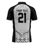 World Football 2026 New Zealand Custom Zipper Polo Shirt All White Fern Maori Tribal - Aussie Hoodie
