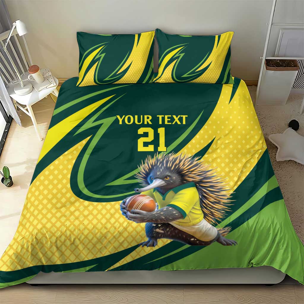 Australian Echidna Cricket Custom Bedding Set Aussie National Color