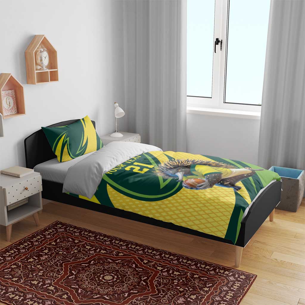 Australian Echidna Cricket Custom Bedding Set Aussie National Color