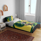 Australian Echidna Cricket Custom Bedding Set Aussie National Color