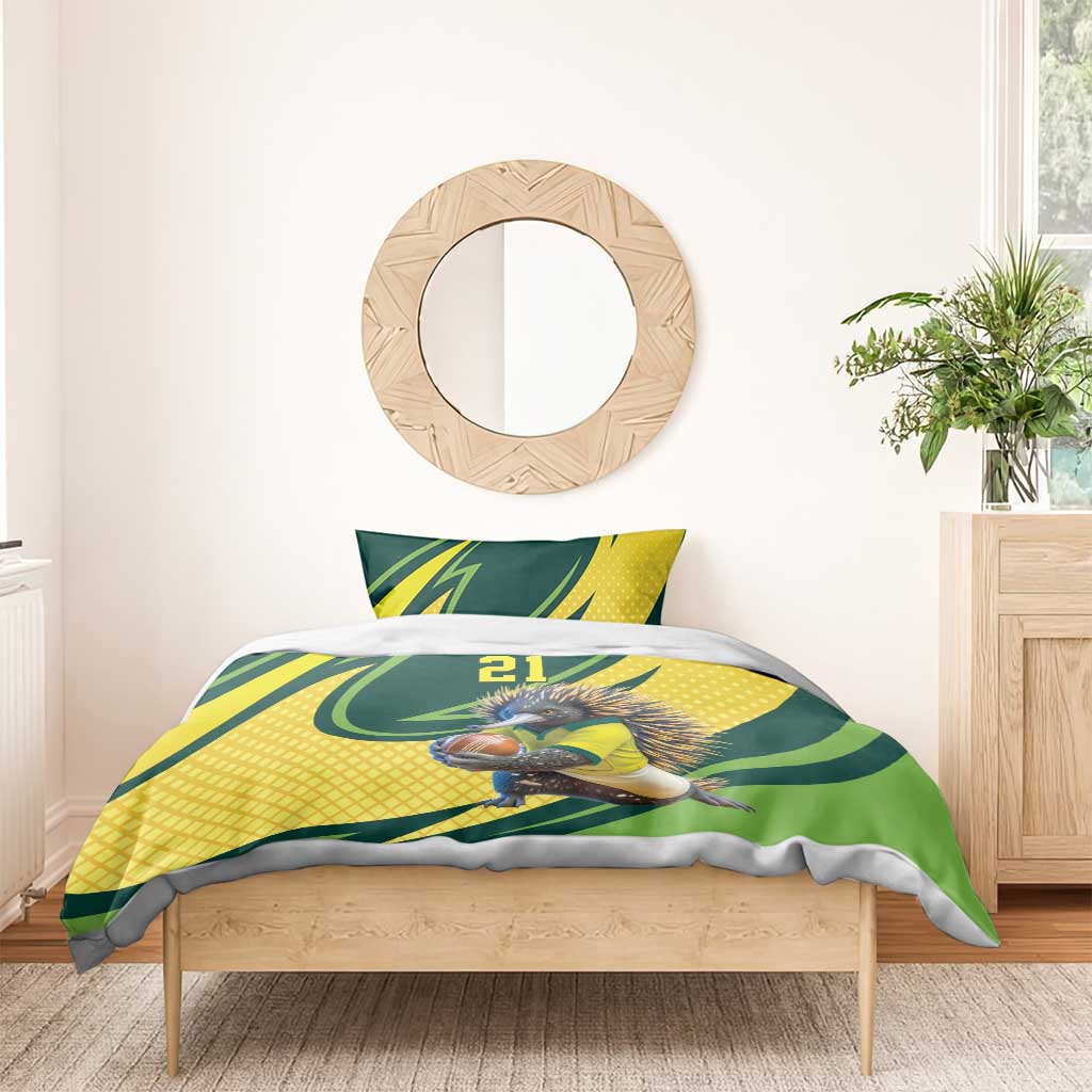 Australian Echidna Cricket Custom Bedding Set Aussie National Color